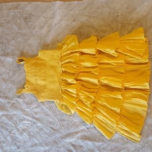 Janie and Jack yellow summery dress size 12 girl